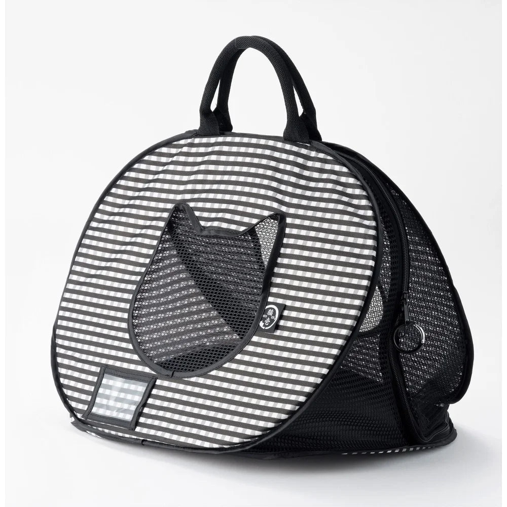Ultralite Portable Cat Carrier Collapsible Lightweight Travel Crate Easy Clean Durable Fabric Ventilation Windows Storage