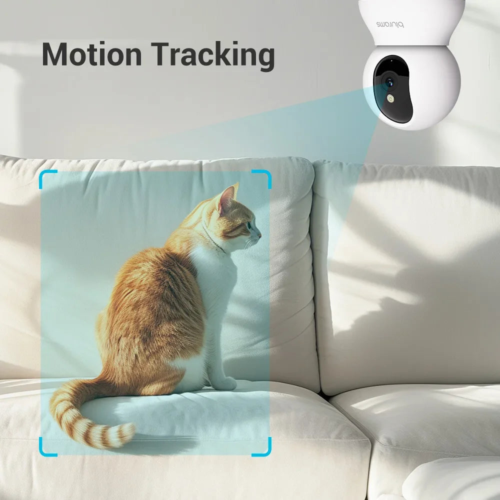 Home Security Camera for Pets with One-Touch Call Update, Two Way Talking, Motion Detection, Night Vision