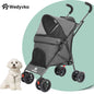 Outdoor Pet Stroller Cat Dog Travel Breathable Pet Stroller Lightweight Folding Universal Wheels Small Medium Pet Stroller