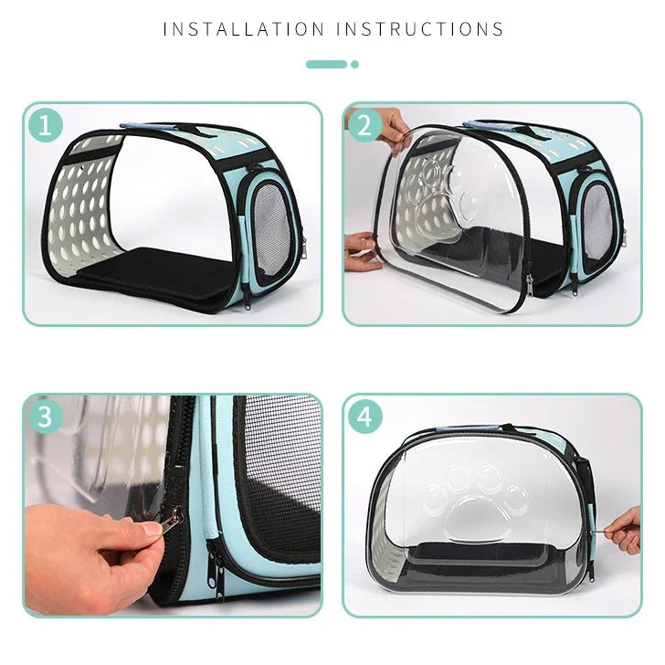 Cat Space Capsule Transparent Cat Carrier Bag Breathable Backpack