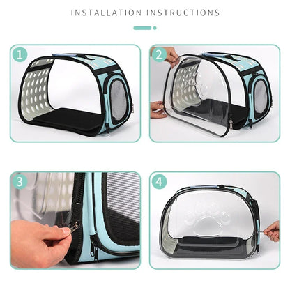 Cat Space Capsule Transparent Cat Carrier Bag Breathable Backpack