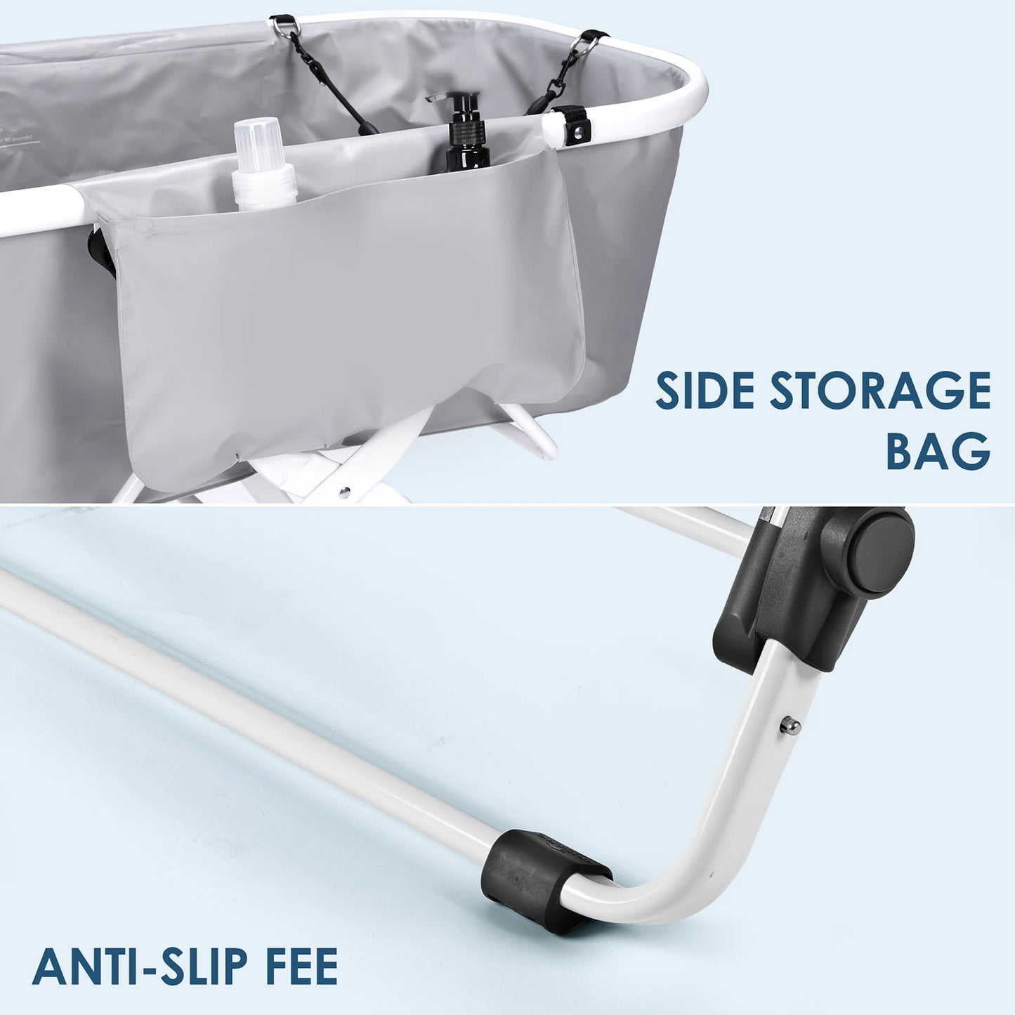 Foldable Pet Bath Tub Indoor Outdoor Suitable for Small to Medium Dog or Cat