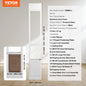 Sliding Glass Door Adjustable Height Doggy Door Aluminum Frame Tempered Glass Pet Door