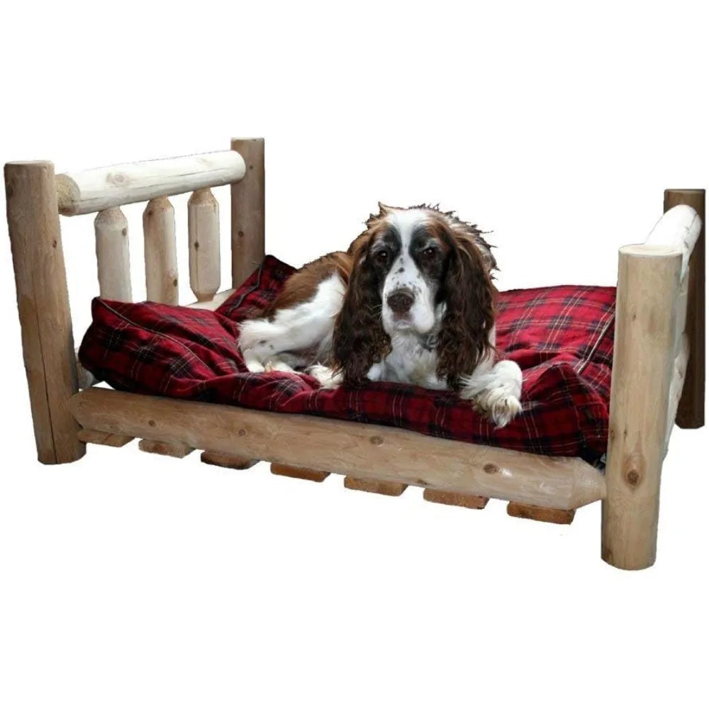 Pet Bed, Medium: 40 L x 30 W x 20 H (30 lbs.), Brown