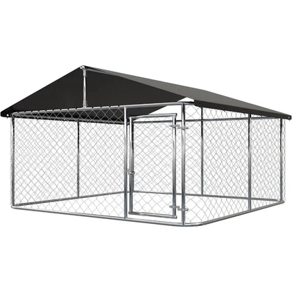 Heavy Duty Outdoor Dog Enclosure Steel Fence with Secure Lock