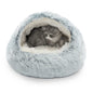 25'' Pet Bed Nest Soft Comfortable Semi-enclosed
