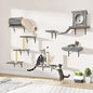 7-in-1 Wall Mounted Cat Climber Wall Playground