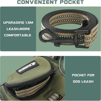 No Pull Dog Harness Adjustable No Choke Reflective Training Leash Comfortable Breathable Durable