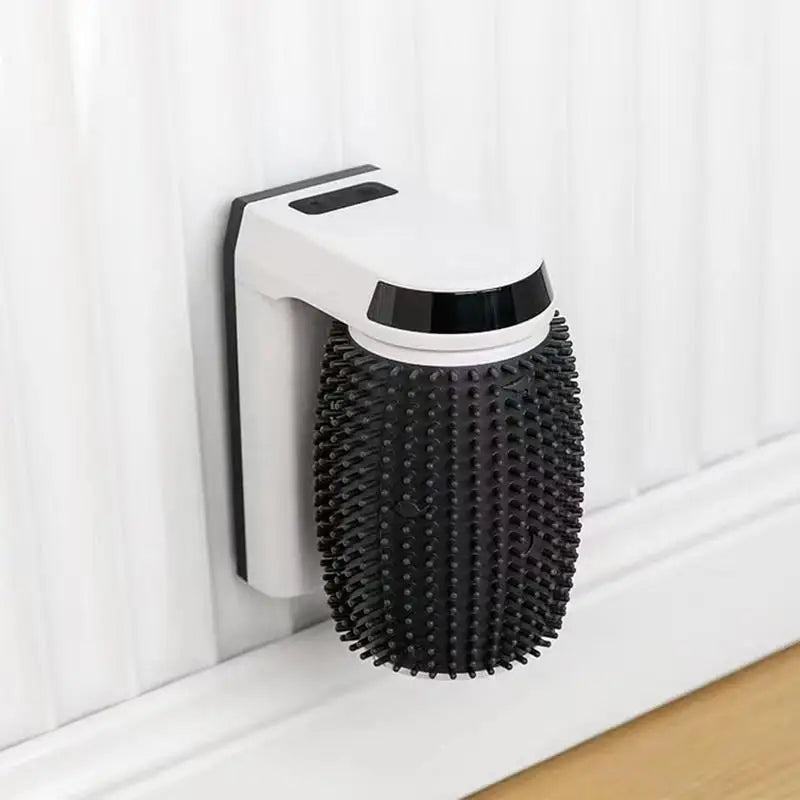 Automatic Rotating Self Grooming Massager Brush And Area To Add Cat Nip
