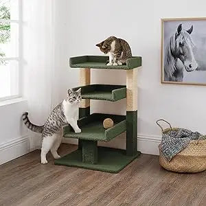 Nala 3 Tier Cat condo for Large Cats with Scratching Post