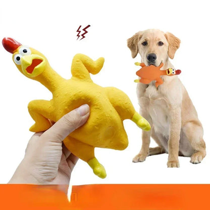 Screaming Plastic Chicken Toy